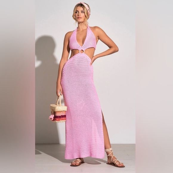 Elan Hama Crochet Maxi Cutout Dress - Picture 3 of 5
